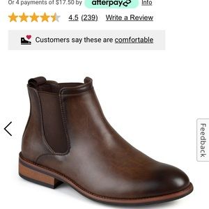 Vance Co Dark Brown Landon Boot. Size 13.